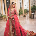 Classic Ruby Bridal Lehenga and Choli