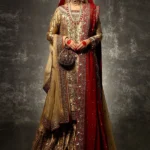 Golden Tissue Bridal Gharara Ensemble
