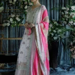 Elegant Silk and Net Bridal Set