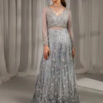 Silver Haze Ice Blue Lehnga
