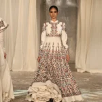 Ivory Matka Silk Embroidered Anarkali Set