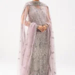 Lavender Embellished Net Formal Ensemble