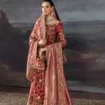 Regal Red Farshi lehnga Bridal Set