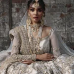 Sylva Ivory Zardozi Couture Gown Set