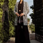 Midnight Ravelle – Black Raw Silk Statement Set