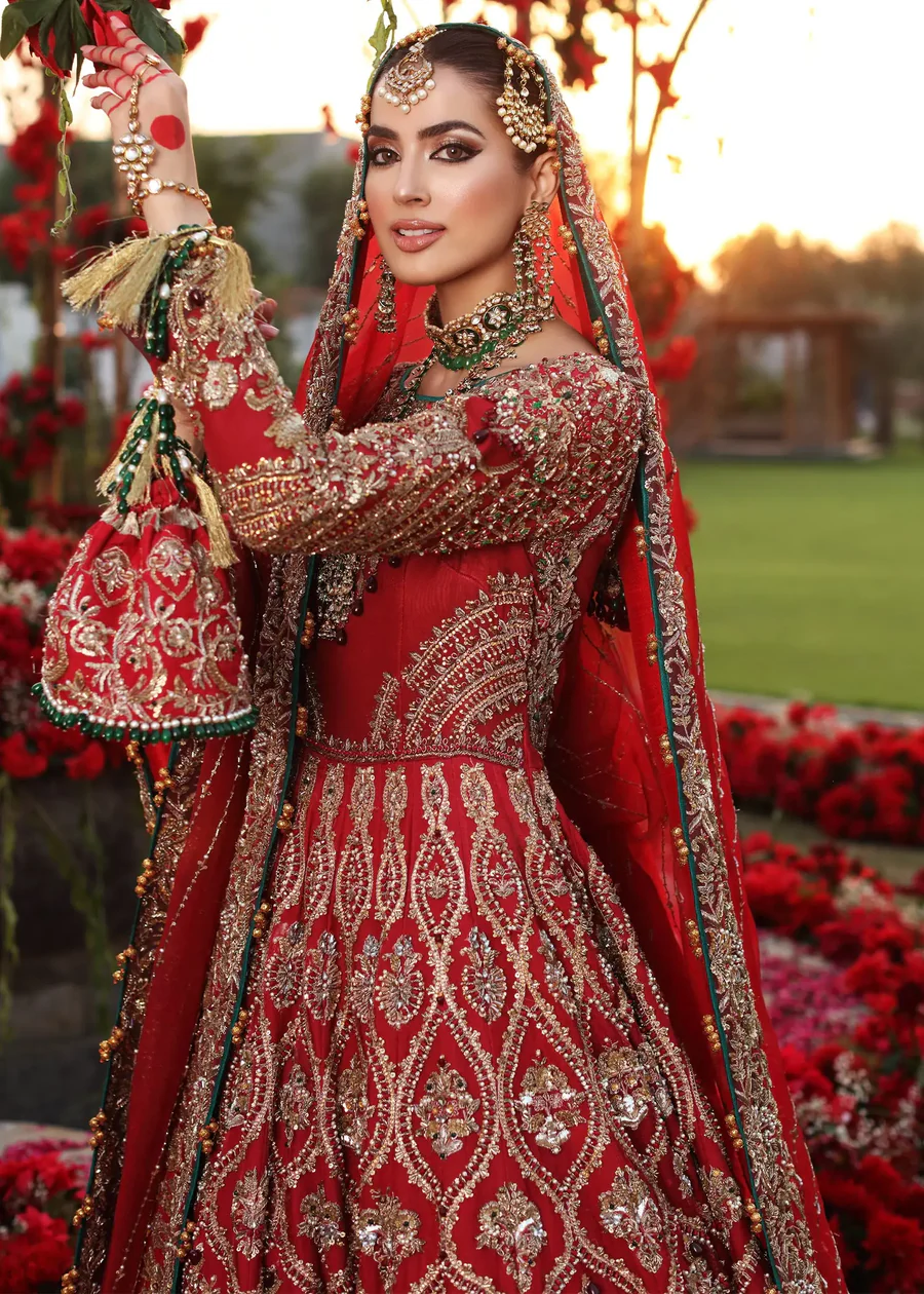 Aafreen Crimson Bridal Ensemble - Image 3
