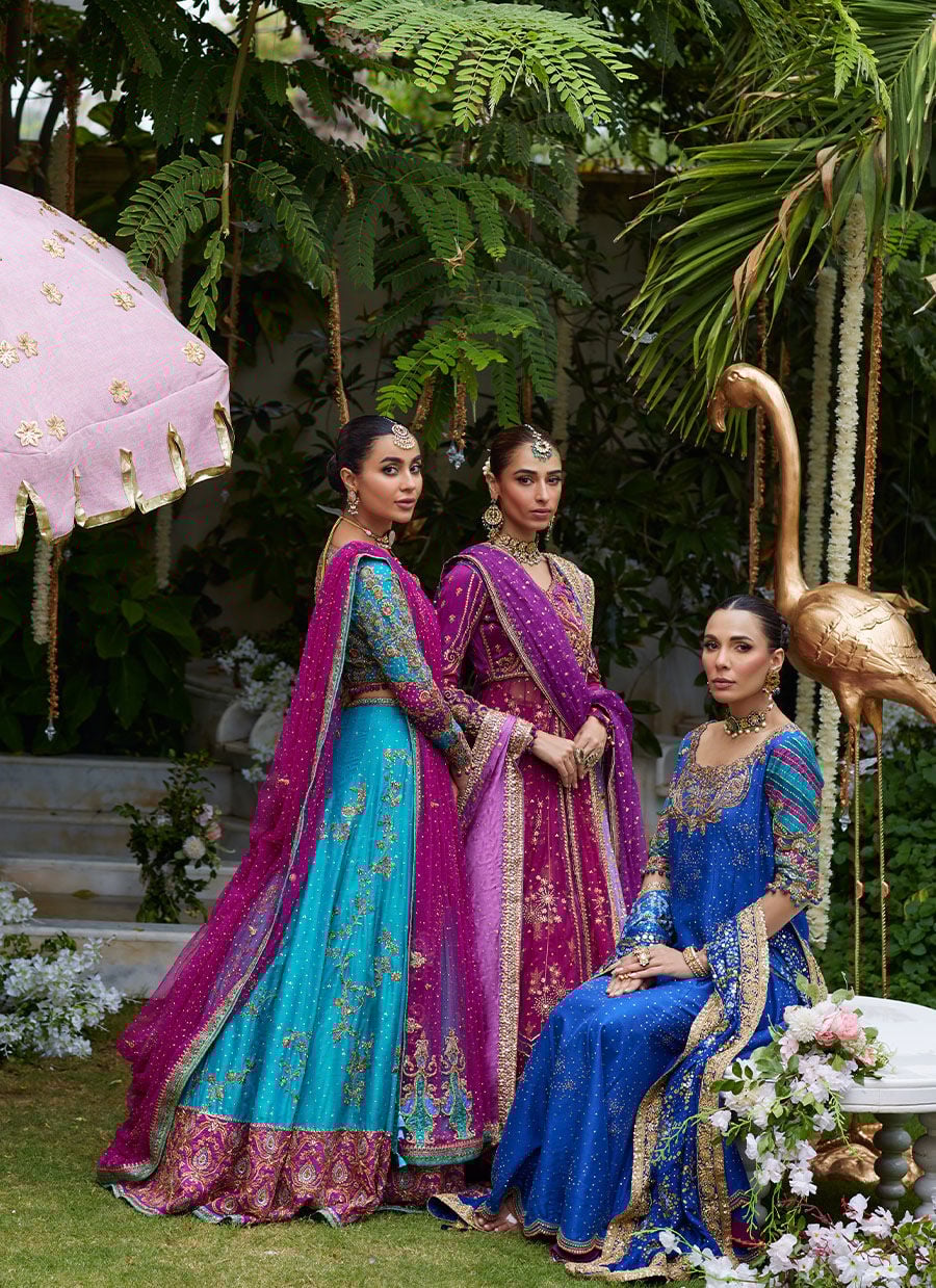 Teal Blossom Festive Ensemble - Image 9