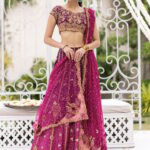 Royal Magenta Embroidered Lehenga Choli
