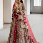 Dazzling Scarlet Peshwas Set for the Regal Bride
