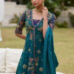 Emerald Jewel Embroidered Maxi Dress