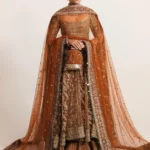 Exquisite Net Peshwas with Silk Sharara