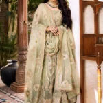 Celestial Sage Mint Hand-Embellished Bridal Maxi