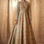 Pishwas Style Pakistani Bridal Lehenga Choli