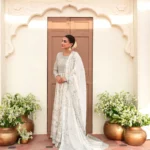 Ivory Silver Ada Bridal Kalidaar Ensemble
