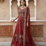 Zelia Crimson Kalidar Lehnga Set