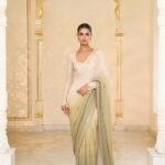 Roselight Hand-Embroidered Sari Ensemble
