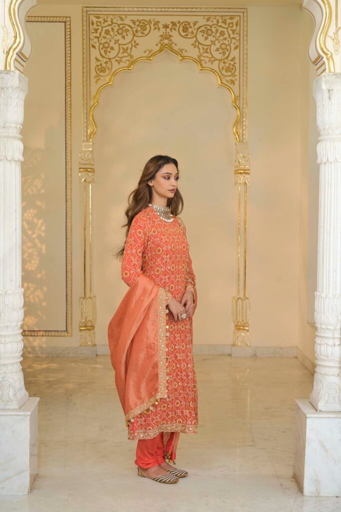 Coral Radiance Wedding Ensemble - Image 3