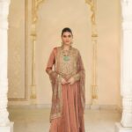 Golden Aura Anarkali Ensemble