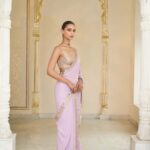 Lavender Rose Elegance Sari Set