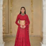 Crimson Elegance Bridal Lehenga