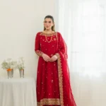 Ethereal Cotton Net Kalidaar Bridal Ensemble