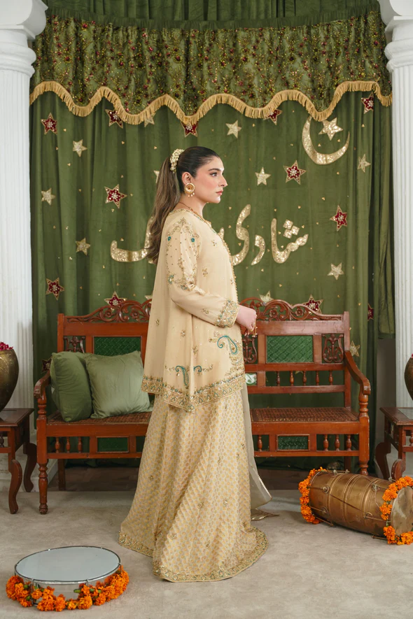 Iraah Soft Beige Bridal Ensemble - Image 8