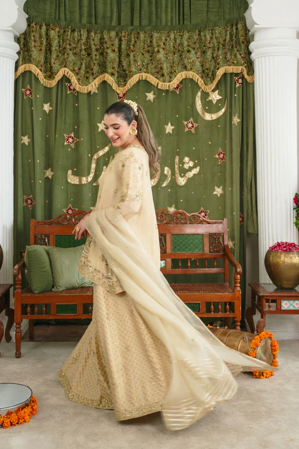 Iraah Soft Beige Bridal Ensemble - Image 7