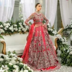 Blush Pink Embellished Bridal Gown and Lehenga