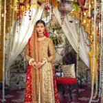 Noor Heirloom Gold Jamawar Bridal Ensemble