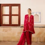 Bold Magenta Raw Silk Ensemble