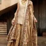 Metallic Gold Tissue Gharara Ensemble