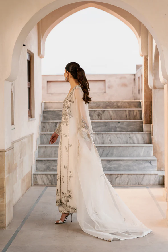 Ivory Silver Ada Wedding Ensemble - Image 5