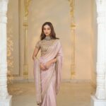 Golden Rose Handcrafted Saree Ensemble