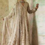 Embellished Long Angrakha with Churidar Pajama & Tasselled Dupatta
