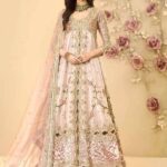 Bridal Lehenga with Embellished Koti and Appliqué Border