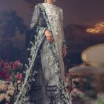 Heavily Embellished Long Shirt with Straight Trouser