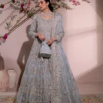 Regal Ice Blue Maxi Gown Set