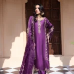 Amethyst Aura Handcrafted Silk Ensemble