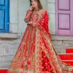 Deep Crimson Red Bridal Lehenga