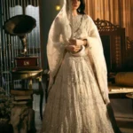 Silver & Champagne Gold Embellished Lehnga Ensemble