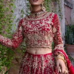 Crimson Bridal Lehnga Choli