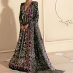 Elegant Maroon Pishwas Frock with Raw Silk Trousers