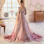 Embroidered Pishwas & Raw Silk Lehenga