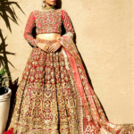 Royal Red Pakistani Bridal Lehenga Choli