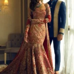 Regal Navarre Crimson Bridal Gown