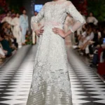 Silver Mist Embellished Long Gown