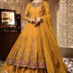 Pakistani Bridal Mehndi Lehenga Set