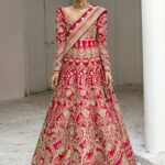 Regal Red Pakistani Bridal Gown
