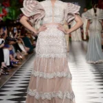 Moroccan Star Tiered Ruffled Lehnga