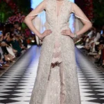 Blush Petal Open-Front Maxi & Cigarette Pants